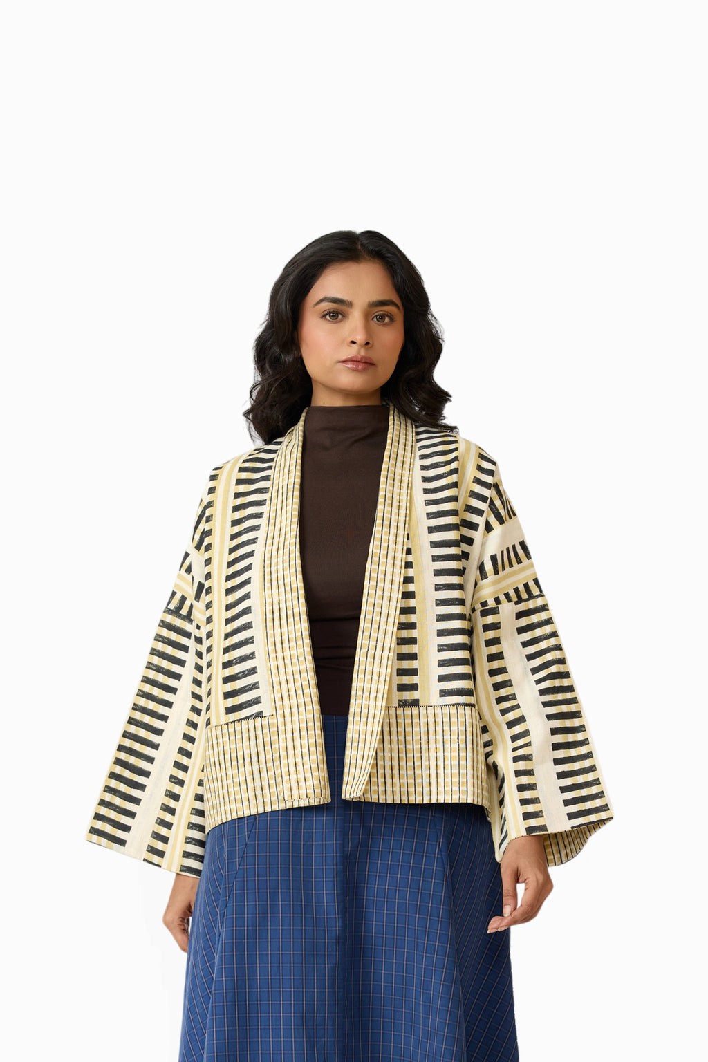 Raku Reversible Kimono – Midnight Stride (Relaxed Fit | Reversible | Sizes S/M & L/XL)