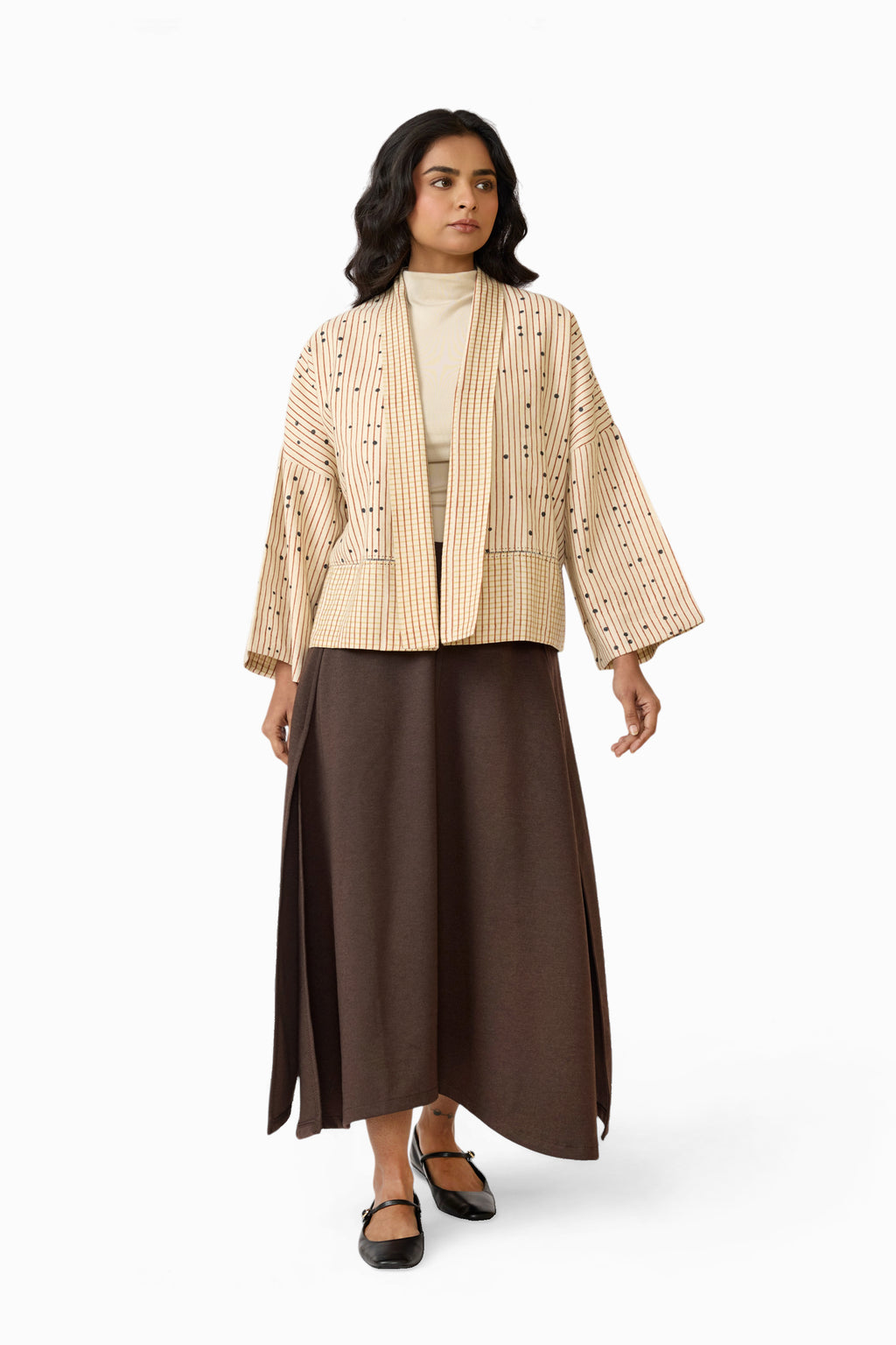 Reversible Kimono – Blue Dot / Stripe (Relaxed Fit | Reversible | Sizes S/M & L/XL)