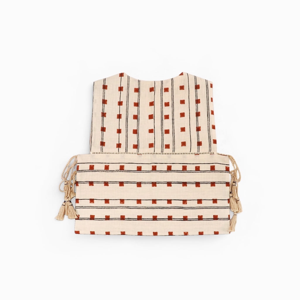 Clay Checks – Reversible Side Tie-Up Overlay (Reversible | Side Tie Detail | Sizes XS/S & M/L)