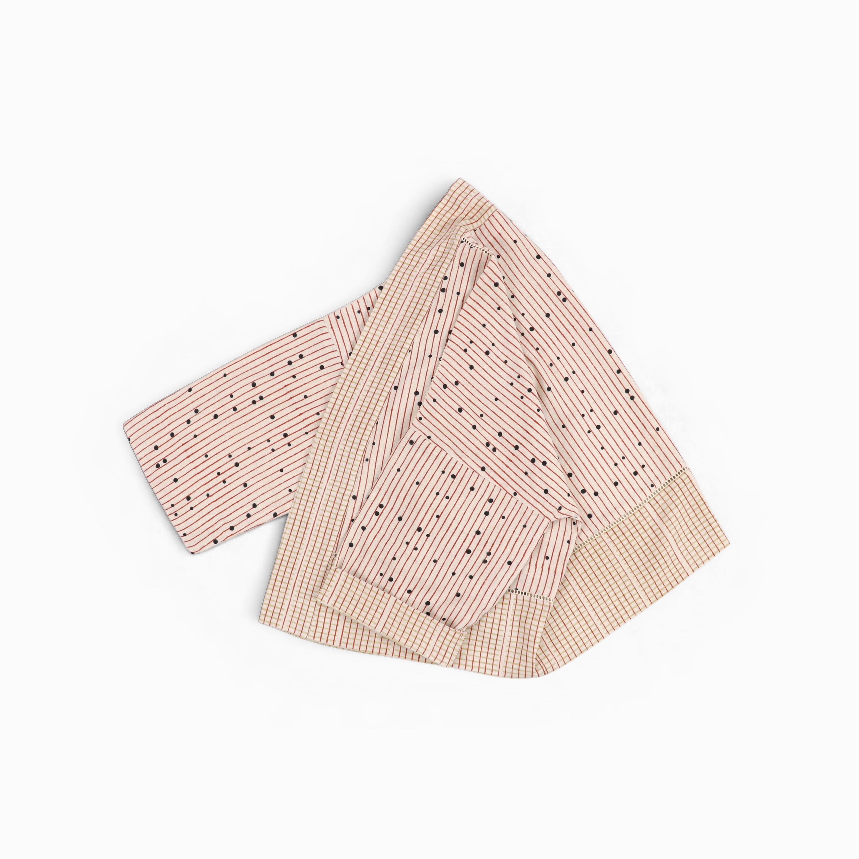 Reversible Kimono – Blue Dot / Stripe (Relaxed Fit | Reversible | Sizes S/M & L/XL)