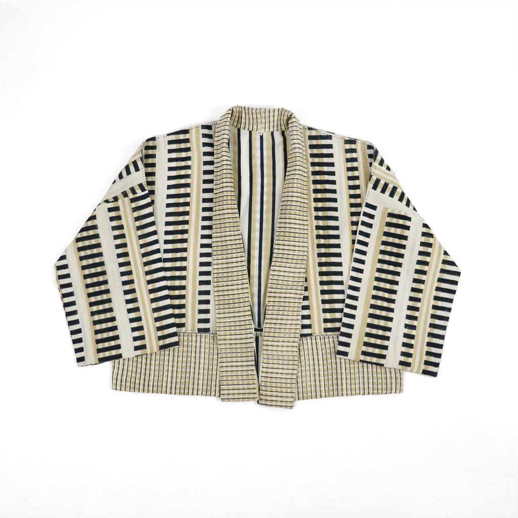 Stride & Block Reversible Neera Kimono – Midnight / Reed