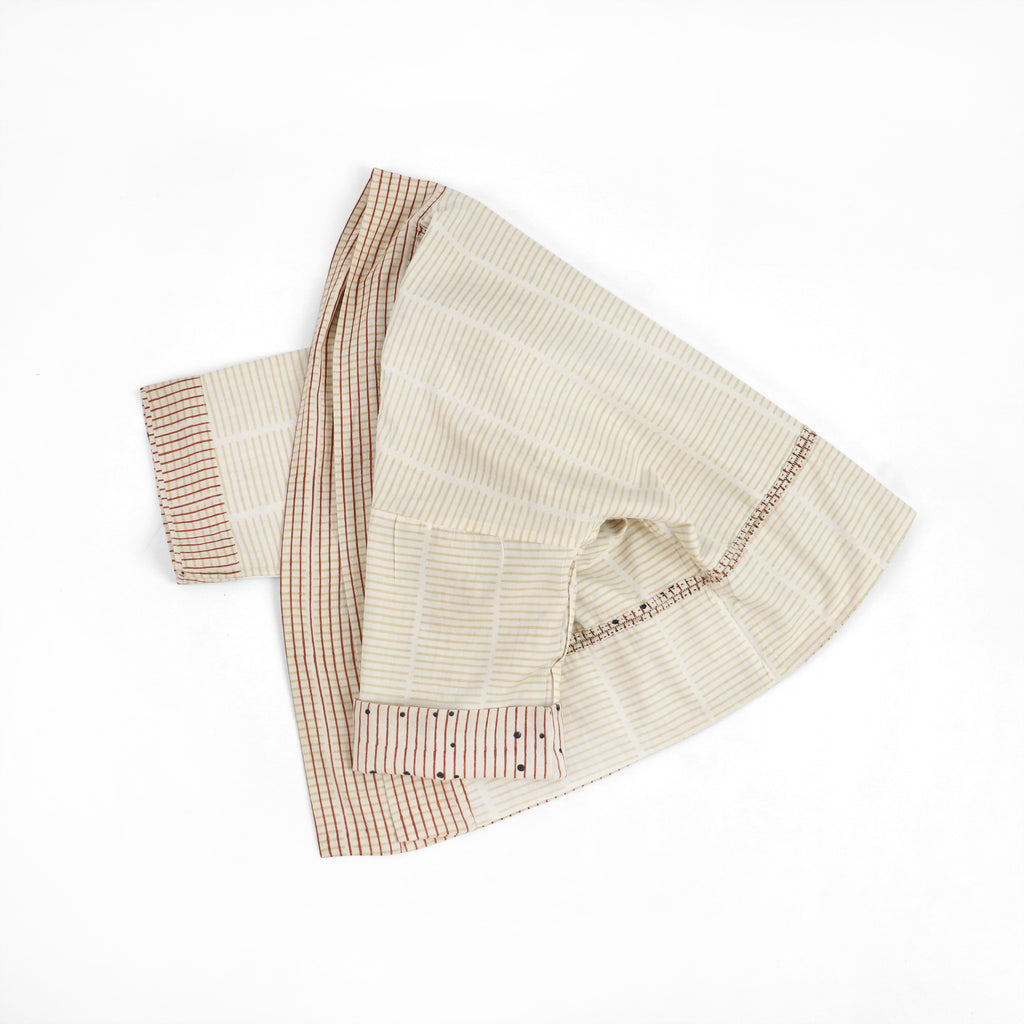 Dot & Stride Reversible Neera Kimono – Blue / Clay / Reed